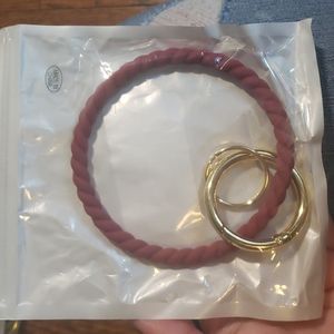 Bracelet keychain burgundy